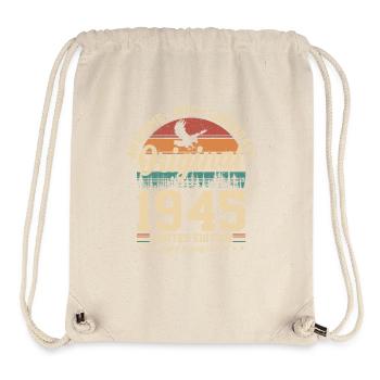Geburtstag 79 - Vintage Jahrgang 1945 - Stanley/Stella recycelter Gym Bag - Naturweiß - Vorne