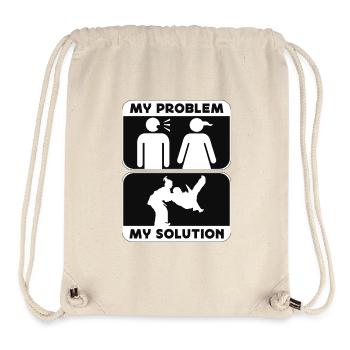 Judo Fighter My Problem My Pictogram Mom Judoka - Stanley/Stella recycelter Gym Bag - Naturweiß - Vorne