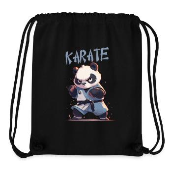 Lustiger japanischer Karate Panda Kawaii Karateka - Stanley/Stella recycelter Gym Bag - Schwarz - Vorne