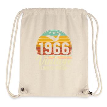 Vintage 1966 Birthday - Stanley/Stella Recycled Gym Bag - natural - Front