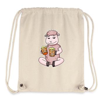 Sheep with beer - Stanley/Stella Recycled Gym Bag - natural - Front