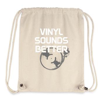 Vinyl Record Collectible DJ Gift - Stanley/Stella Recycled Gym Bag - natural - Front