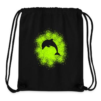 Dolphin - Stanley/Stella Recycled Gym Bag - black - Front