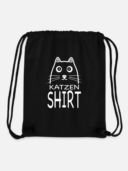 KATZEN SHIRT ohne Katzenhaare? Katzenfreunde Cat - Stanley/Stella recycelter Gym Bag - Schwarz