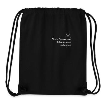 Katzen ohne Katzenhaare? Kann Spuren von - Stanley/Stella recycelter Gym Bag - Schwarz - Vorne