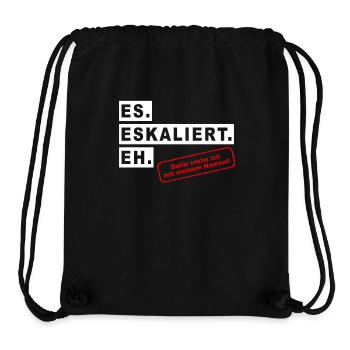 De toute façon, c’est en train de s’intensifier - c’est ce que je défends avec mon nom - Sac à cordon recyclé Stanley/Stella - noir - Devant