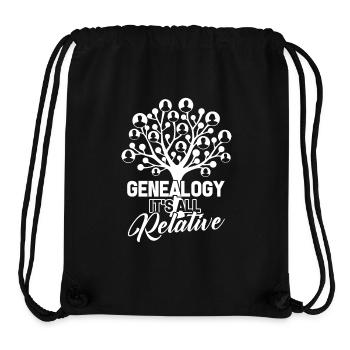 Genealogy Genealogy Is All Relative - Stanley/Stella Recycled Gym Bag - black - Front