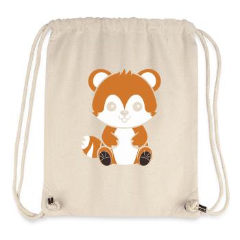 Renard amour Petit panda roux - Sac à cordon recyclé Stanley/Stella - blanc naturel - Devant