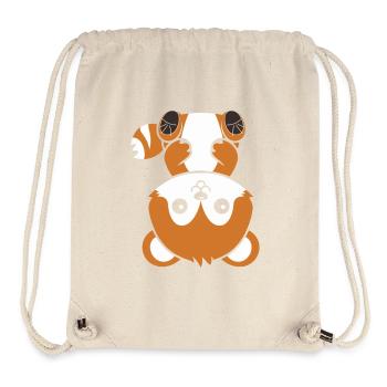 Renard amour Petit panda roux - Sac à cordon recyclé Stanley/Stella - blanc naturel - Devant