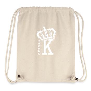 Vêtement « TECHNO KING CARD » - Personnalisé pour - Sac à cordon recyclé Stanley/Stella - blanc naturel - Devant
