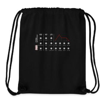 Synthesizer Anlog Synth Potis DJ Studio Techno - Stanley/Stella recycelter Gym Bag - Schwarz - Vorne