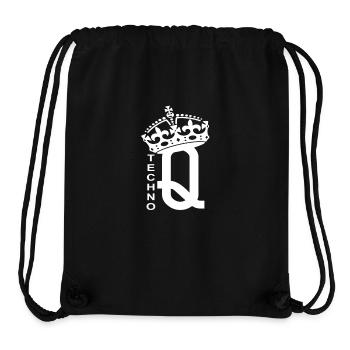 "TECHNO QUEEN CARD" Raverwear - Personalized - Stanley/Stella Recycled Gym Bag - black - Front