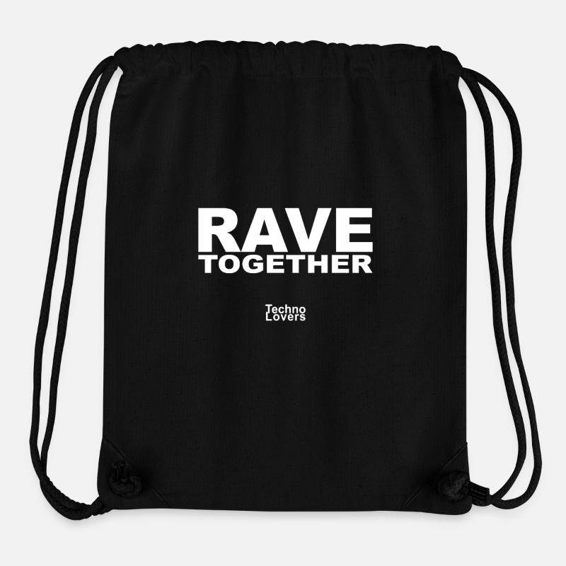 Rave Together Stay Together - Raverware - Stanley/Stella recycelter Gym Bag - Schwarz