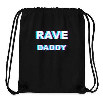 « RAVE DADDY » - Raveware pour les vrais ravers - - Sac à cordon recyclé Stanley/Stella - noir - Devant