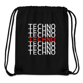 Techno Design pour les amateurs de techno - Rave Party & - Sac à cordon recyclé Stanley/Stella - noir - Devant