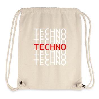 Techno Design für Technoliebhaber - Rave Party & - Stanley/Stella recycelter Gym Bag - Naturweiß - Vorne