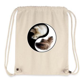 Yin Yang Bär - Stanley/Stella recycelter Gym Bag - Naturweiß - Vorne