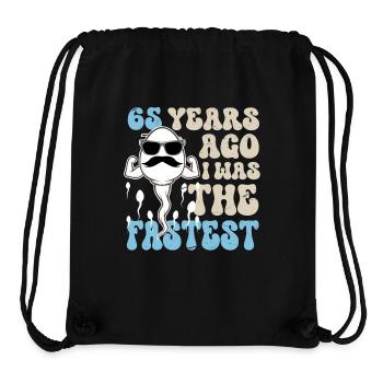 65th Birthday Funny Sayings - Stanley/Stella Recycled Gym Bag - black - Front