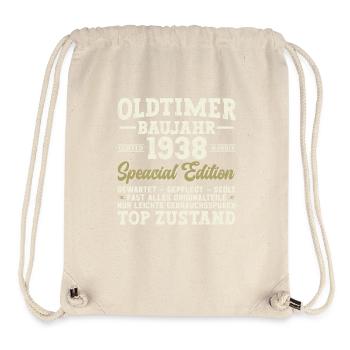 Vintage 1938 - Geburtstagsfreude - Stanley/Stella recycelter Gym Bag - Naturweiß - Vorne