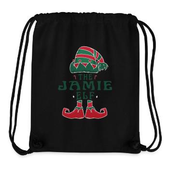 Der Jamie Elf Pyjama für lustige Weihnachtsferien - Stanley/Stella recycelter Gym Bag - Schwarz - Vorne