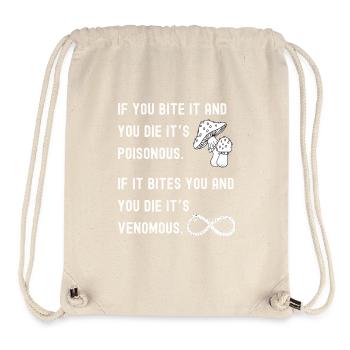 Toxique vs venimeux - Sac à cordon recyclé Stanley/Stella - blanc naturel - Devant