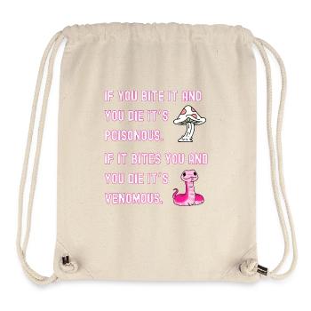 Toxique vs venimeux - Sac à cordon recyclé Stanley/Stella - blanc naturel - Devant