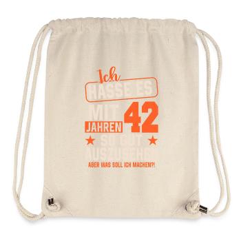 Legendärer 42. Geburtstag - Stanley/Stella recycelter Gym Bag - Naturweiß - Vorne