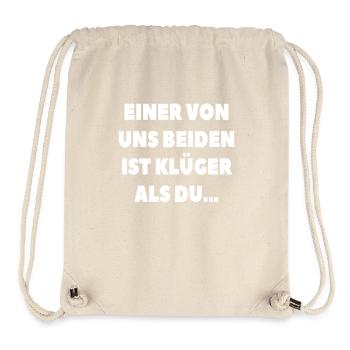 Kluge Sprüche Duo - Stanley/Stella recycelter Gym Bag - Naturweiß - Vorne
