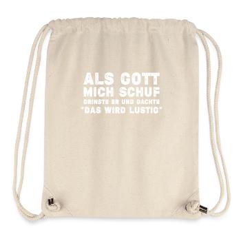 Göttlich Grinsen - Stanley/Stella recycelter Gym Bag - Naturweiß - Vorne