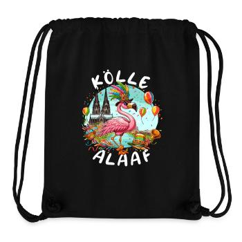 Karneval Köln Kölle Alaaf Flamingo Weiberfastnacht - Stanley/Stella recycelter Gym Bag - Schwarz - Vorne