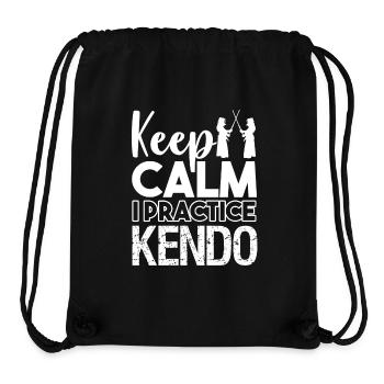 Kendo Keep Calm I Practice Kendo - Stanley/Stella Recycled Gym Bag - black - Front