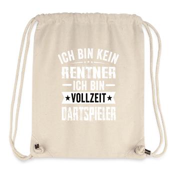 Ich Bin Kein Rentner Ich Bin Vollzeit Dartspieler - Stanley/Stella recycelter Gym Bag - Naturweiß - Vorne