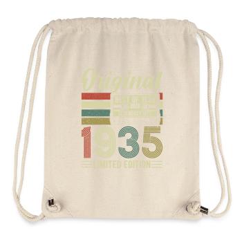 Vintage Geburtstagsfreude 1935 - Stanley/Stella recycelter Gym Bag - Naturweiß - Vorne