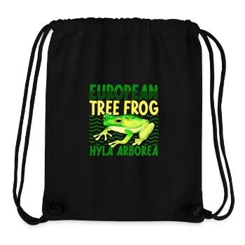 Tree frog - Stanley/Stella Recycled Gym Bag - black - Front