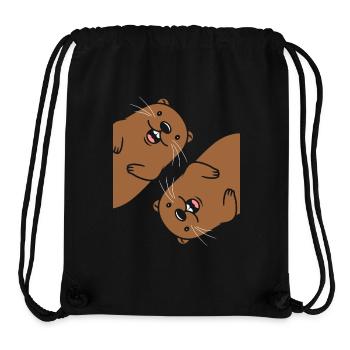 Kleiner Biber-Humor - Stanley/Stella recycelter Gym Bag - Schwarz - Vorne