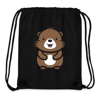 Kleiner Biber-Humor - Stanley/Stella recycelter Gym Bag - Schwarz - Vorne