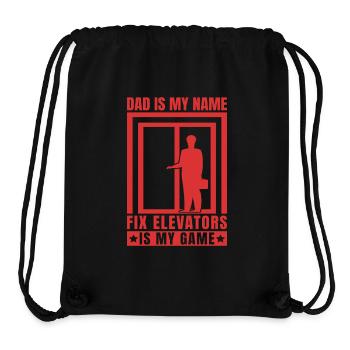 Elevator Inspector Dad Is My Name Fix Elevators - Stanley/Stella Recycled Gym Bag - black - Front