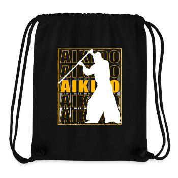 Aikido - Stanley/Stella recycelter Gym Bag - Schwarz - Vorne