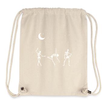 Dancing Skeletons Stars Moon Night - Stanley/Stella Recycled Gym Bag - natural - Front