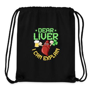 Dear Liver I Can Explain - Stanley/Stella recycelter Gym Bag - Schwarz - Vorne