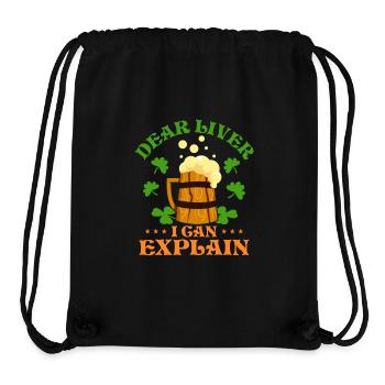 Dear Liver I Can Explain - Stanley/Stella recycelter Gym Bag - Schwarz - Vorne