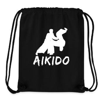 Aikido - Stanley/Stella recycelter Gym Bag - Schwarz - Vorne
