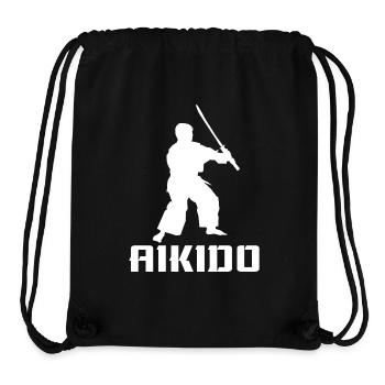 Aikido - Stanley/Stella recycelter Gym Bag - Schwarz - Vorne