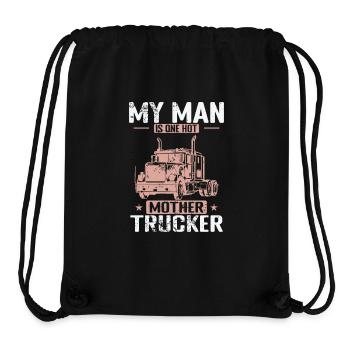 My Man is one hot Mother Trucker Profession - Stanley/Stella Recycled Gym Bag - black - Front