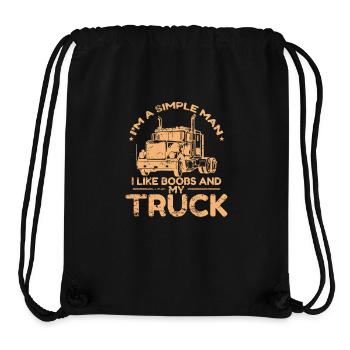I'm a simple Man Like and my Truck - Stanley/Stella Recycled Gym Bag - black - Front