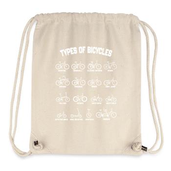 Arten von Fahrrädern -Arten von Fahrrädern - Stanley/Stella recycelter Gym Bag - Naturweiß - Vorne
