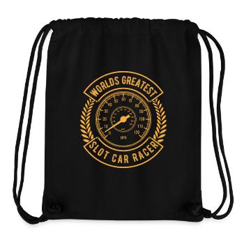 La course de voitures de circuit est un cadeau de coureur de droit de l’homme - Sac à cordon recyclé Stanley/Stella - noir - Devant