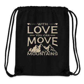 Romantisches Liebeszitat Starke Botschaft für Paare - Stanley/Stella recycelter Gym Bag - Schwarz - Vorne
