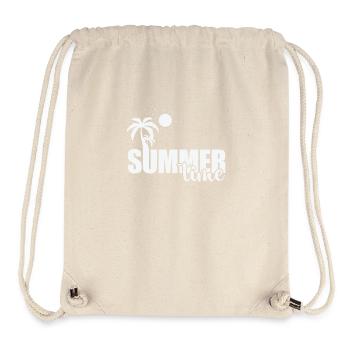 Summer Time baden Strand Sonne - Stanley/Stella recycelter Gym Bag - Naturweiß - Vorne