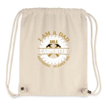 Carpentry Dad - Crafting Confidence Daily - Stanley/Stella recycelter Gym Bag - Naturweiß - Vorne